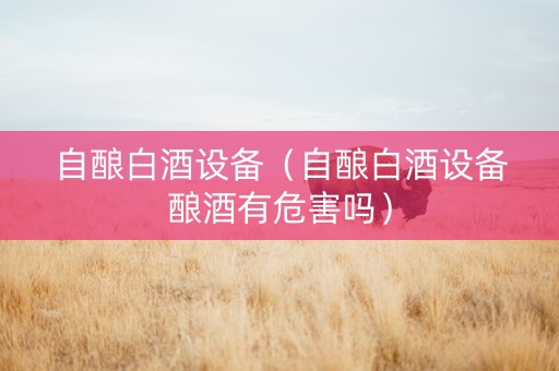 自酿白酒设备（自酿白酒设备酿酒有危害吗）