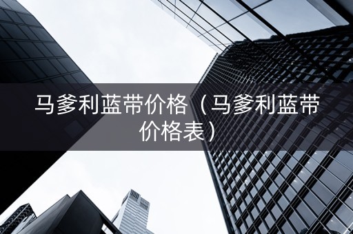 马爹利蓝带价格（马爹利蓝带价格表）