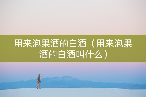用来泡果酒的白酒（用来泡果酒的白酒叫什么）