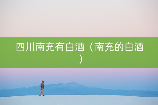 四川南充有白酒（南充的白酒）