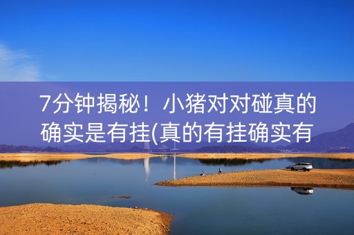 7分钟揭秘！小猪对对碰真的确实是有挂(真的有挂确实有挂)