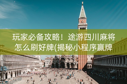 玩家必备攻略！途游四川麻将怎么刷好牌(揭秘小程序赢牌的技巧)