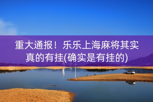 重大通报！乐乐上海麻将其实真的有挂(确实是有挂的)