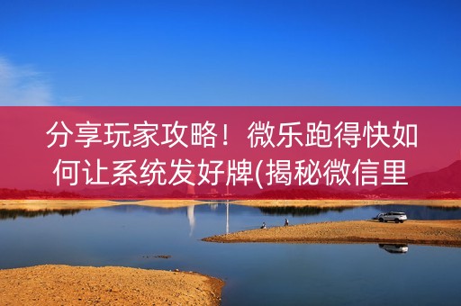 分享玩家攻略！微乐跑得快如何让系统发好牌(揭秘微信里助攻神器)