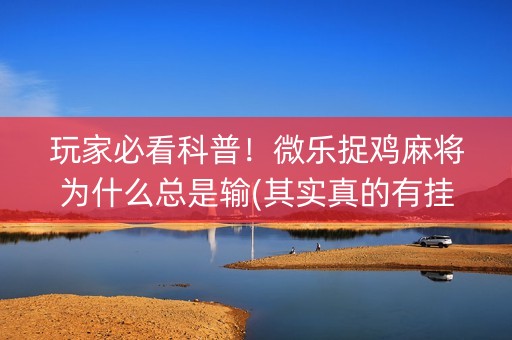 玩家必看科普！微乐捉鸡麻将为什么总是输(其实真的有挂)