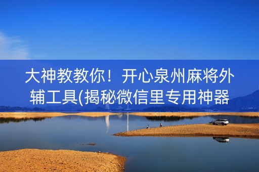 大神教教你！开心泉州麻将外辅工具(揭秘微信里专用神器)