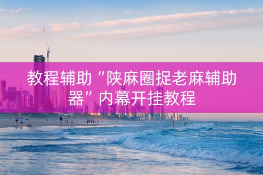 教程辅助“陕麻圈捉老麻辅助器”内幕开挂教程