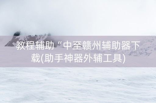 教程辅助“中至赣州辅助器下载(助手神器外辅工具)