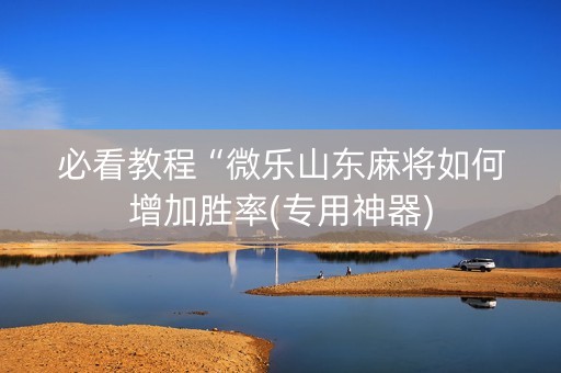 必看教程“微乐山东麻将如何增加胜率(专用神器)