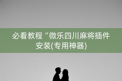 必看教程“微乐四川麻将插件安装(专用神器)