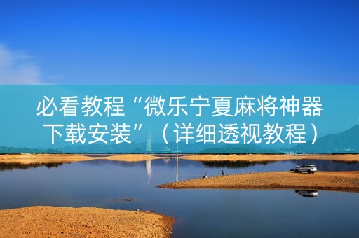 必看教程“微乐宁夏麻将神器下载安装”（详细透视教程）-哔哩哔哩