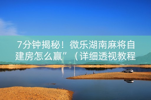 7分钟揭秘！微乐湖南麻将自建房怎么赢”（详细透视教程）-哔哩哔哩