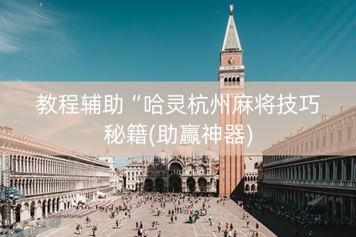 教程辅助“哈灵杭州麻将技巧秘籍(助赢神器)