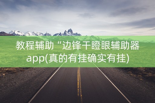 教程辅助“边锋干瞪眼辅助器app(真的有挂确实有挂)