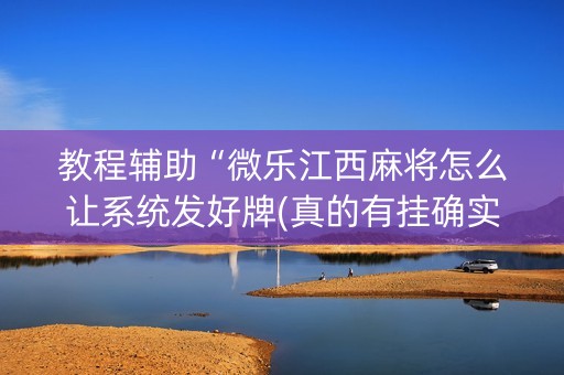 教程辅助“微乐江西麻将怎么让系统发好牌(真的有挂确实有挂)