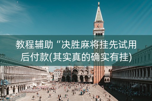 教程辅助“决胜麻将挂先试用后付款(其实真的确实有挂)