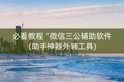 必看教程“微信三公辅助软件(助手神器外辅工具)