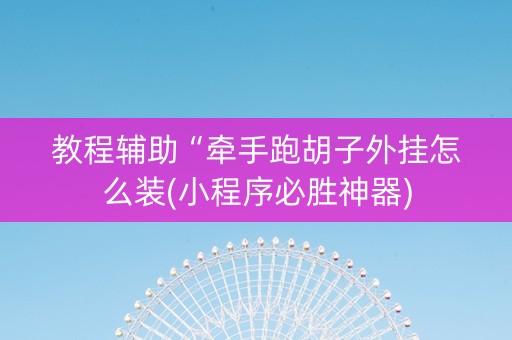 教程辅助“牵手跑胡子外挂怎么装(小程序必胜神器)