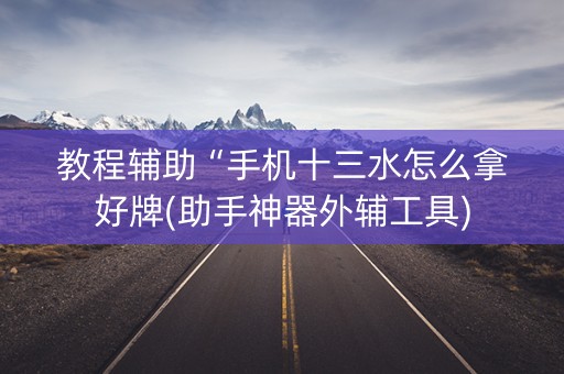 教程辅助“手机十三水怎么拿好牌(助手神器外辅工具)