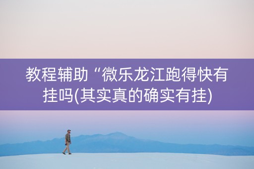 教程辅助“微乐龙江跑得快有挂吗(其实真的确实有挂)