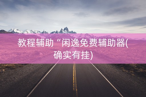 教程辅助“闲逸免费辅助器(确实有挂)