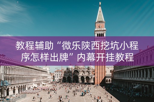 教程辅助“微乐陕西挖坑小程序怎样出牌”内幕开挂教程
