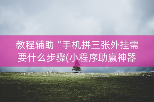 教程辅助“手机拼三张外挂需要什么步骤(小程序助赢神器)