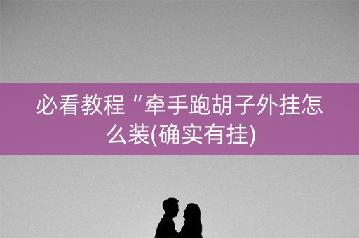 必看教程“牵手跑胡子外挂怎么装(确实有挂)