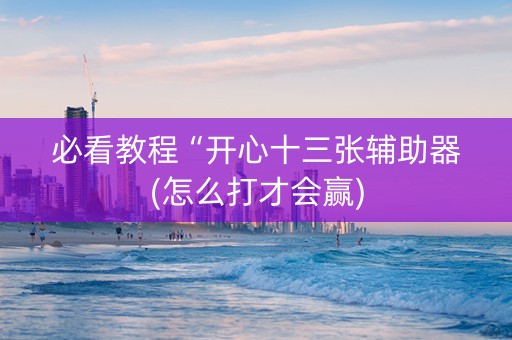 必看教程“开心十三张辅助器(怎么打才会赢)