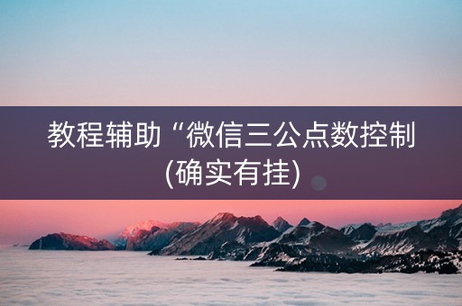 教程辅助“微信三公点数控制(确实有挂)