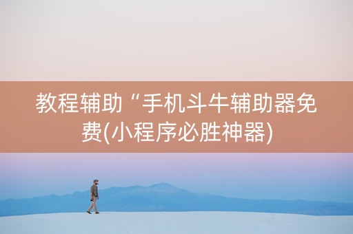 教程辅助“手机斗牛辅助器免费(小程序必胜神器)