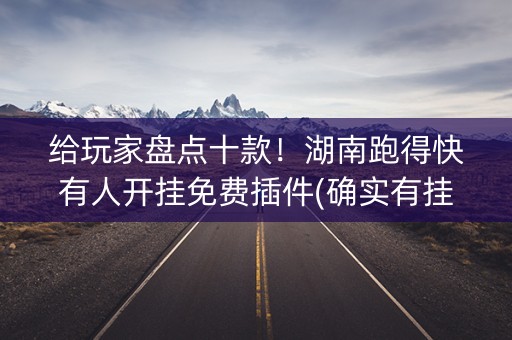 给玩家盘点十款！湖南跑得快有人开挂免费插件(确实有挂吗)