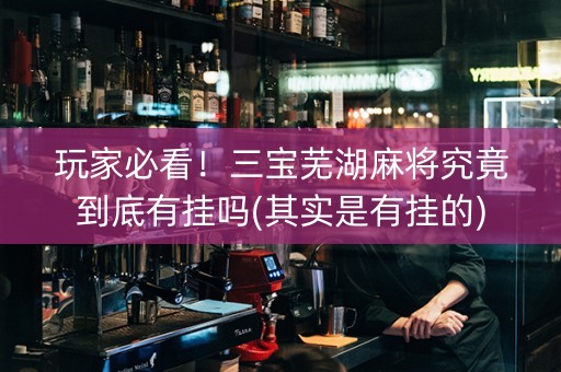 玩家必看！三宝芜湖麻将究竟到底有挂吗(其实是有挂的)
