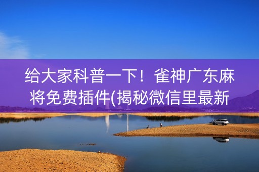 给大家科普一下！雀神广东麻将免费插件(揭秘微信里最新神器下载)