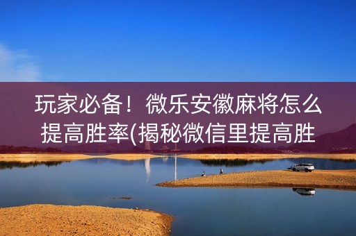 玩家必备！微乐安徽麻将怎么提高胜率(揭秘微信里提高胜率)