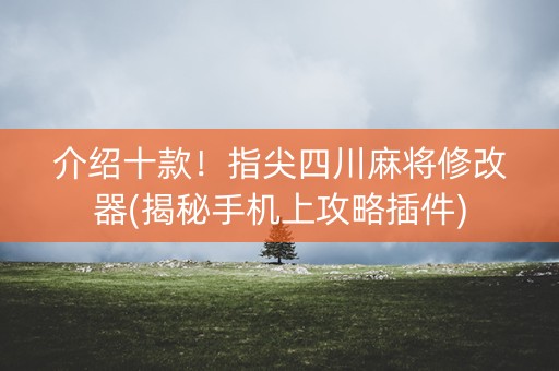介绍十款！指尖四川麻将修改器(揭秘手机上攻略插件)