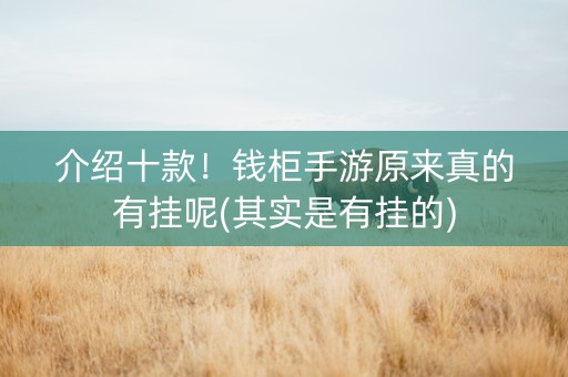 介绍十款！钱柜手游原来真的有挂呢(其实是有挂的)