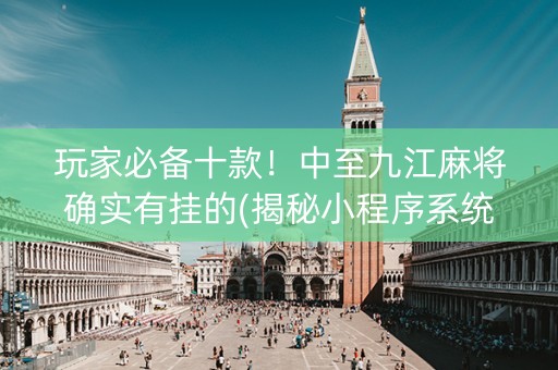 玩家必备十款！中至九江麻将确实有挂的(揭秘小程序系统发好牌)