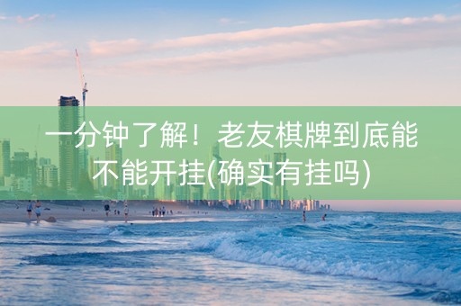 一分钟了解！老友棋牌到底能不能开挂(确实有挂吗)