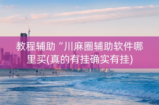 教程辅助“川麻圈辅助软件哪里买(真的有挂确实有挂)