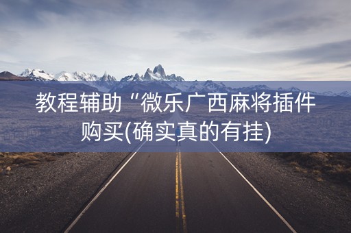 教程辅助“微乐广西麻将插件购买(确实真的有挂)