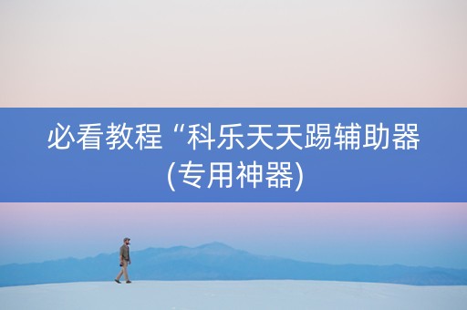 必看教程“科乐天天踢辅助器(专用神器)
