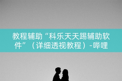 教程辅助“科乐天天踢辅助软件”（详细透视教程）-哔哩哔哩