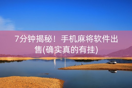7分钟揭秘！手机麻将软件出售(确实真的有挂)