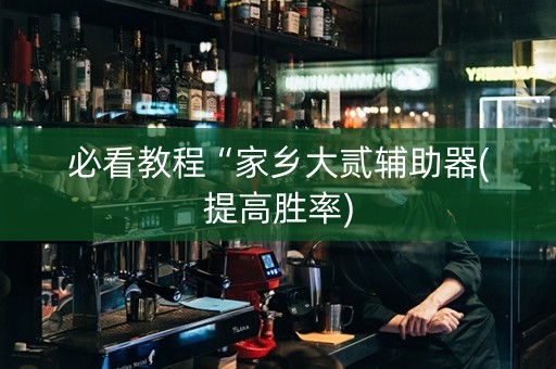 必看教程“家乡大贰辅助器(提高胜率)