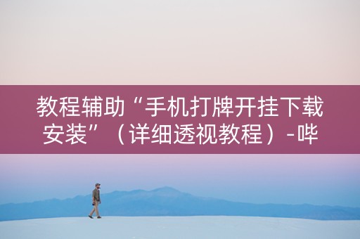 教程辅助“手机打牌开挂下载安装”（详细透视教程）-哔哩哔哩