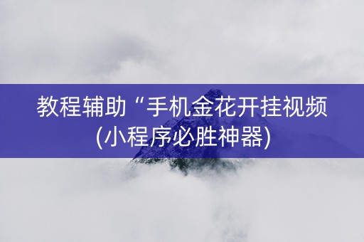 教程辅助“手机金花开挂视频(小程序必胜神器)