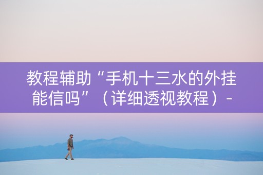 教程辅助“手机十三水的外挂能信吗”（详细透视教程）-哔哩哔哩
