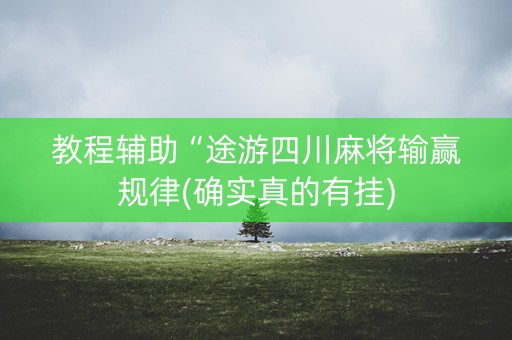 教程辅助“途游四川麻将输赢规律(确实真的有挂)