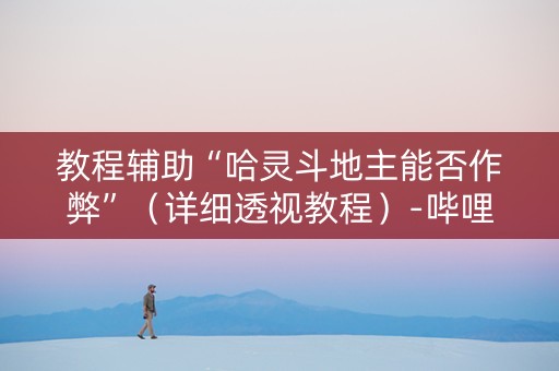 教程辅助“哈灵斗地主能否作弊”（详细透视教程）-哔哩哔哩